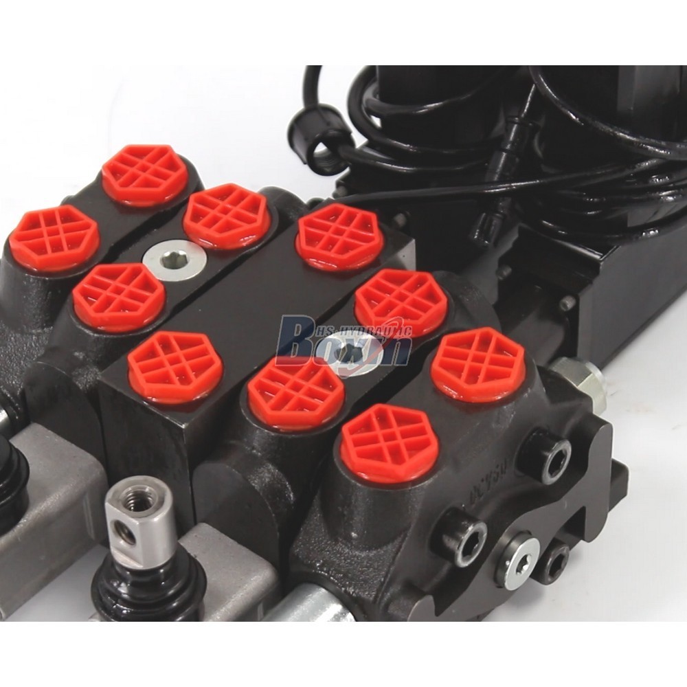 DCV60 Series 2 Spool Electric Control Sectional Directional Control Valve detail image